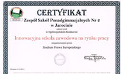 Szkoła z certyfikatem