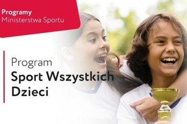 Infografika z napisem:  Programu „Sport Wszystkich Dzieci” na 2021 rok