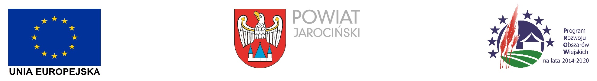 logotypy Unia Europejska, Powiat Jarociński, Program Rozwoju Obszarów Wiejskich