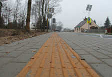 Bezpieczne przejście dla pieszych w miejscowości Roszków