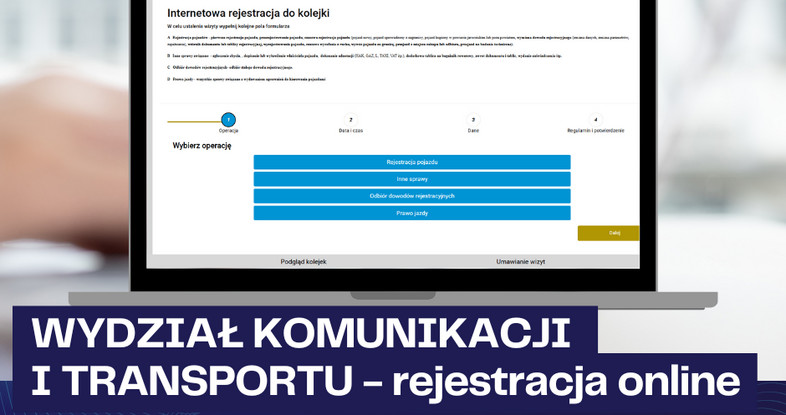 Wydział Komunikacji i Transportu - rejestracja online