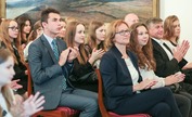 Uczniowie z Powiatu Jarocińskiego na Lekcji Historii w Belwederze