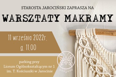Warsztaty z makramy dla mieszkańców Powiatu Jarocińskiego