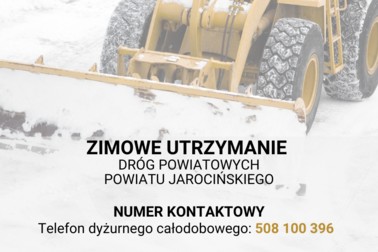 Zimowe utrzymanie dróg powiatowych Powiatu Jarocińskiego